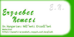 erzsebet nemeti business card